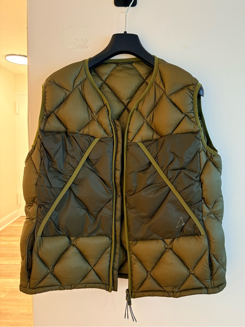 ROA Green Quilted Light Down Vest